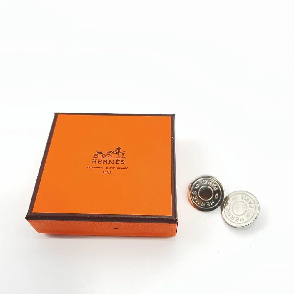 Hermès Earrings, Clou de selle, Metal - Picture 1 of 5